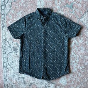 Denim & Flower Ricky Singh Floral Print Slim Fit Button Up Shirt, Men’s Size M